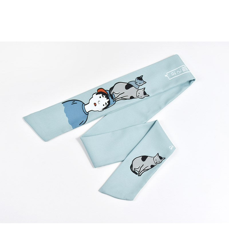 Diadème de cheveux à nouer avec bandeau large pour chat