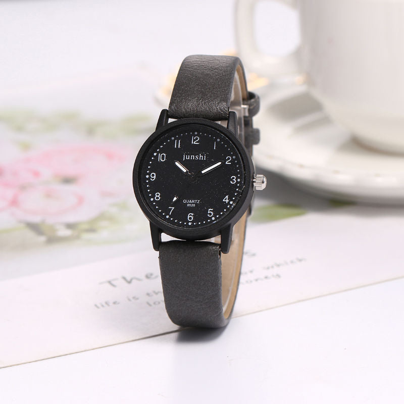 Casual Fashion Couple Quartz Watches - 36mm Dial - 10mm Thick - PU Strap - Pin Buckle - Domestic Movement 68