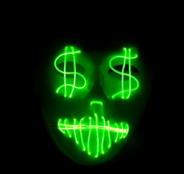 LED-partymask för amerikanska dollar