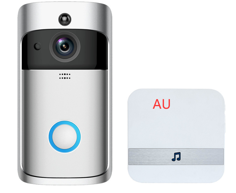 Videodörrklocka Smart trådlös WiFi säkerhetsdörrklocka