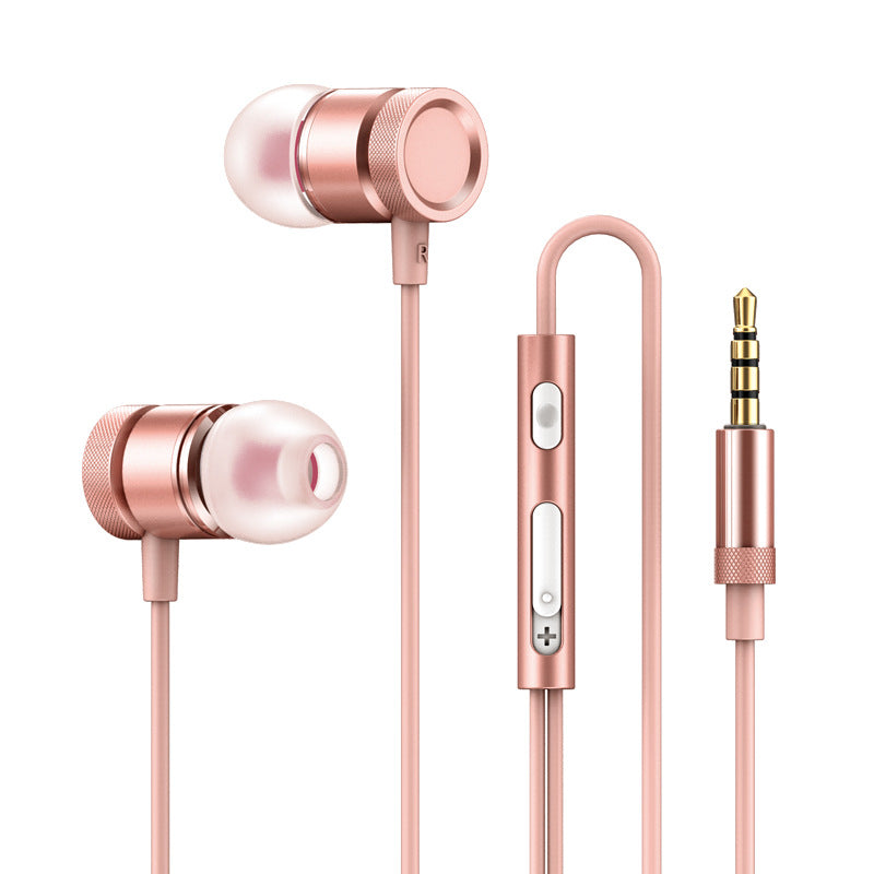 Metal in-ear earphone heavy bass magic sound phone
