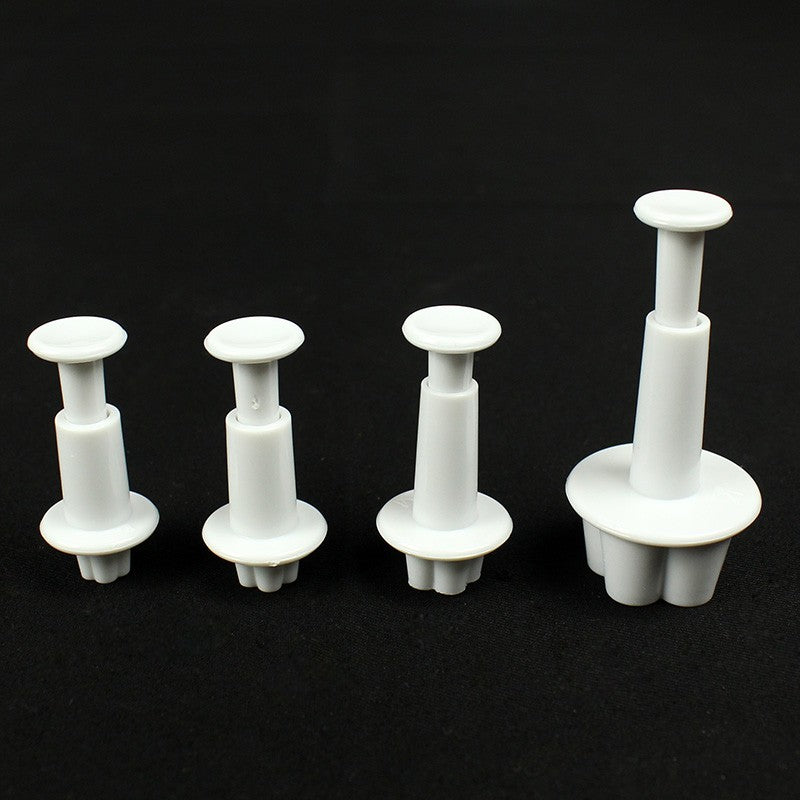 4st plommonblomma kolvskärare Sugarcraft Fondant tårta Dekorera DIY Tool