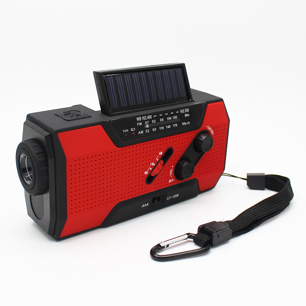 Handvevd solradio