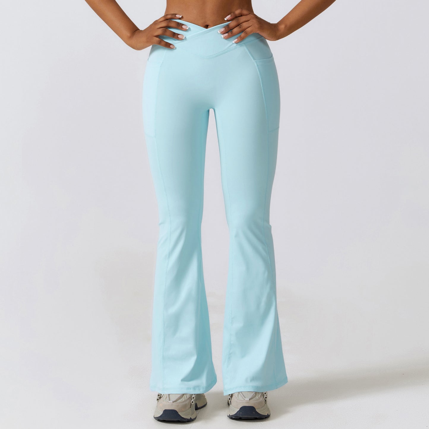 Wide Pants Hip Lifting Yoga Bell-bottom Pants Sports - Spacious Flow