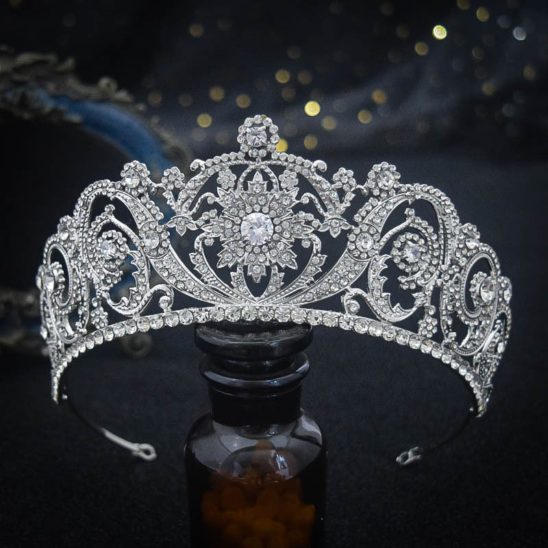 Zircon Bride Crown Fashion Headwear - Elegant Retro Design