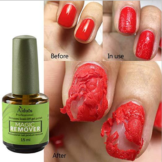 Magic Nail Polish Remover - 15ml 5*3*3cm 1-2 Minutes | Fast Soak Off Burst Technology