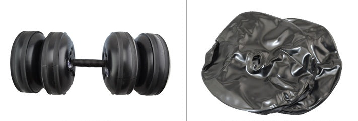 Justerbar 20-25 kg vattenfylld hantel för män hemmaträningsutrustning för armmuskler, bärbar och bekväm vatteninjektionshantel