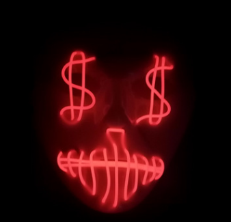 LED-partymask för amerikanska dollar