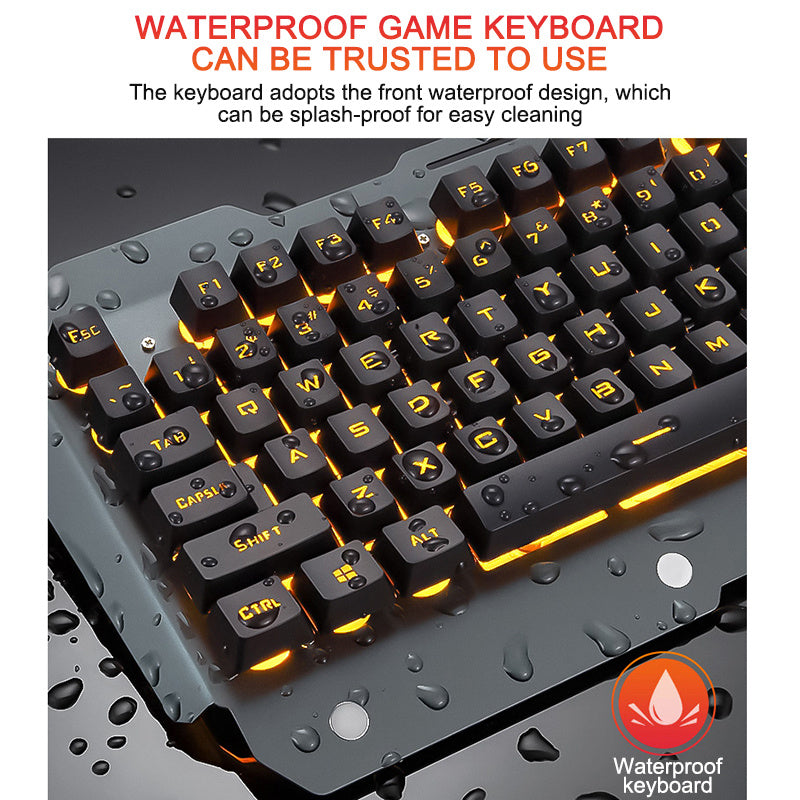 Ergonomiska speltangentbord med RGB bakgrundsbelysningstelefon innehavare