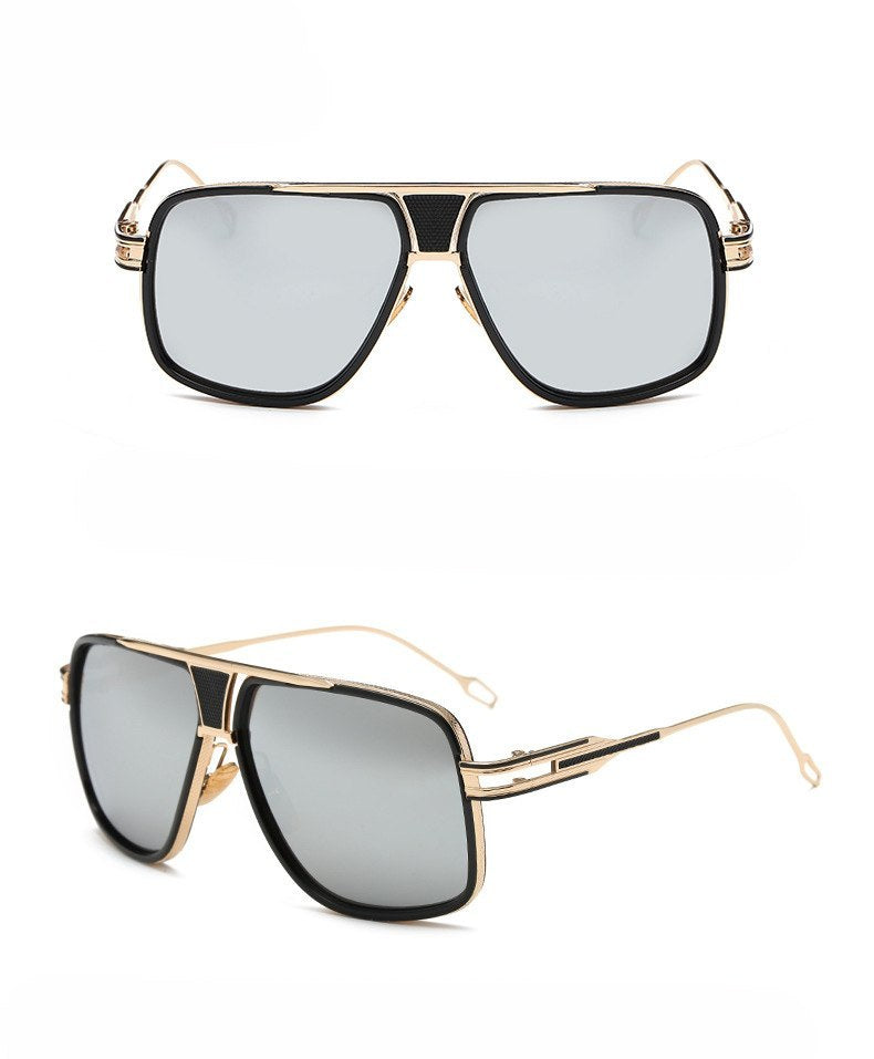 Solglasögon homme varumärken Designer Sun glasögon kör Oculos De Sol Masculino Grandmaster Square Solglass