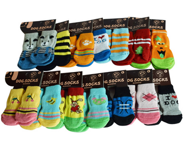 Chaussettes antidérapantes pour chien, chaussures d'intérieur, VIP Teddy, Bichon de Poméranie