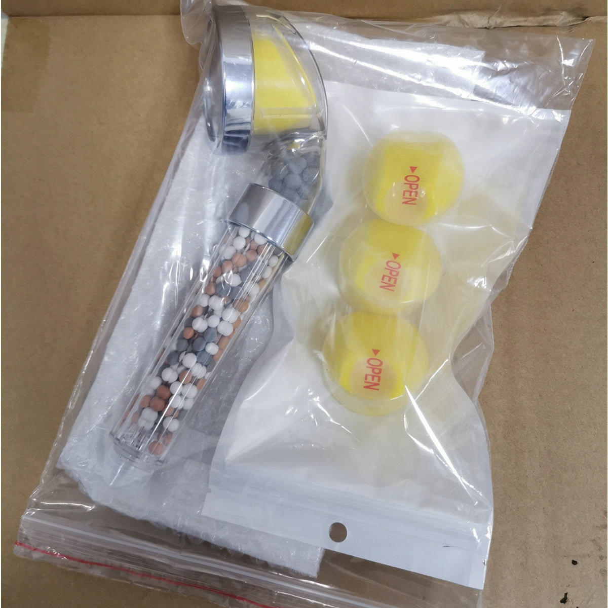 Bathroom Aroma Shower Head - Vitamin C Lemon Scent Anion High Pressure Water Saving Filtering Shower