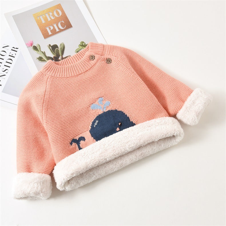 Babyplysch varma kläder