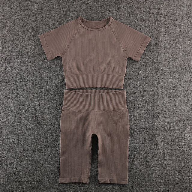 Ensemble de yoga sans couture, vêtements de sport, vêtements de sport, vêtements d'entraînement