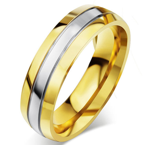 Titanium Steel Couple Rings - Europe and America Style