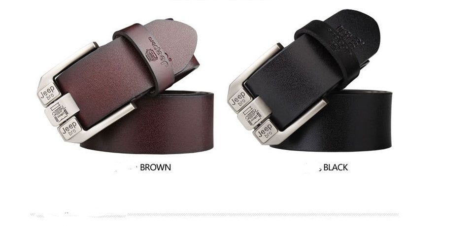Men's Plus Size Leather Belt Long Cowhide Pin Buckle - Inclusive Confidence