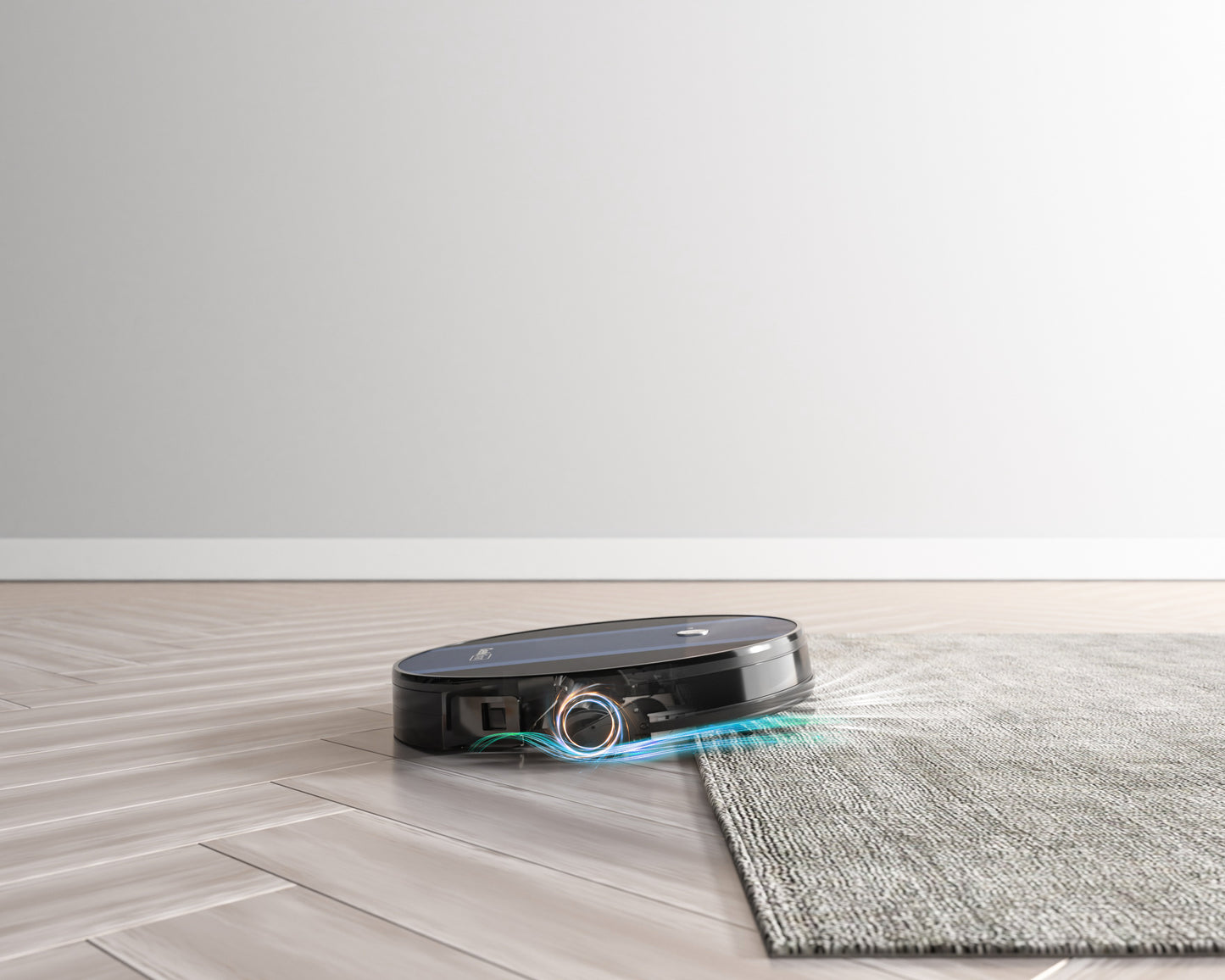 Geek Smart robotdammsugare G6 Plus, ultratunn, 1800Pa stark sugkraft, automatisk självladdning, Wi-Fi-anslutning, appkontroll, anpassad rengöring, utmärkt för hårda golv till mattor