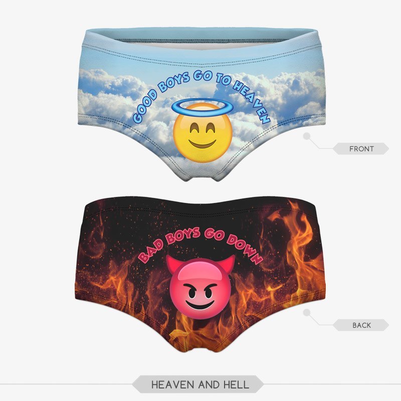 3D Print Cat Cotton Underwear - Women's Seamless Briefs