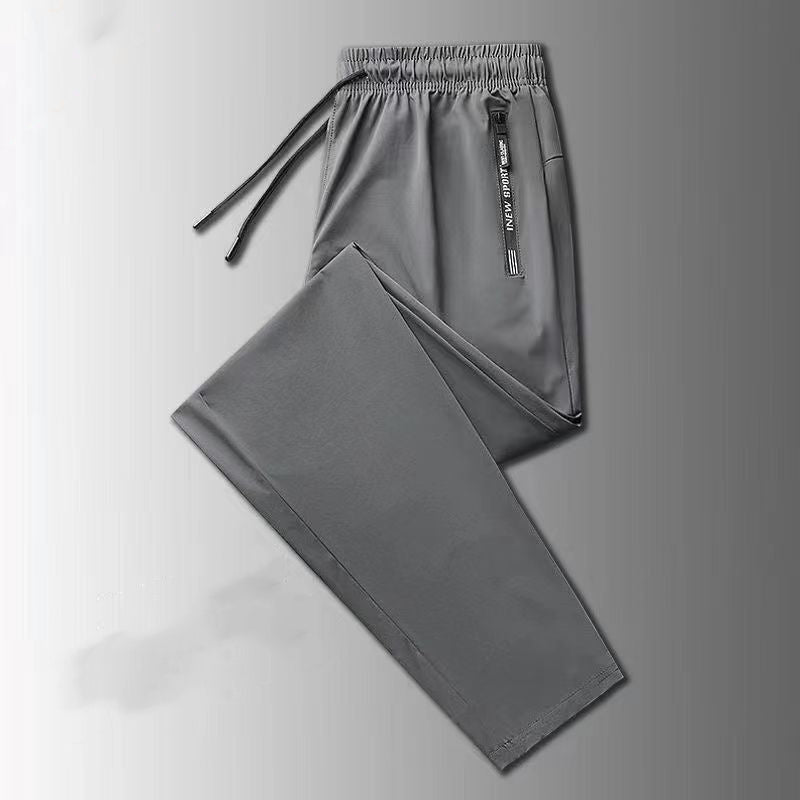 Pantalon d'été fin en soie glacée pour hommes