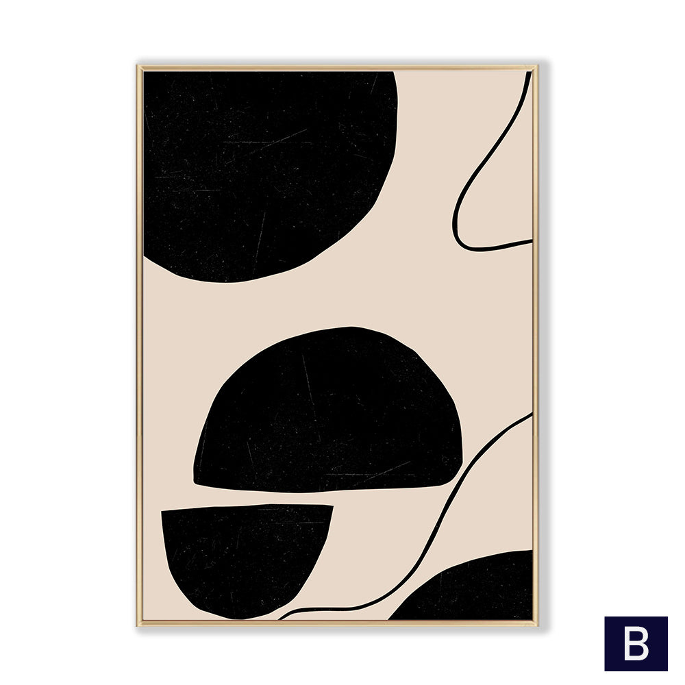 Affiche murale de formes géométriques, décor de salle, toile photo de luxe