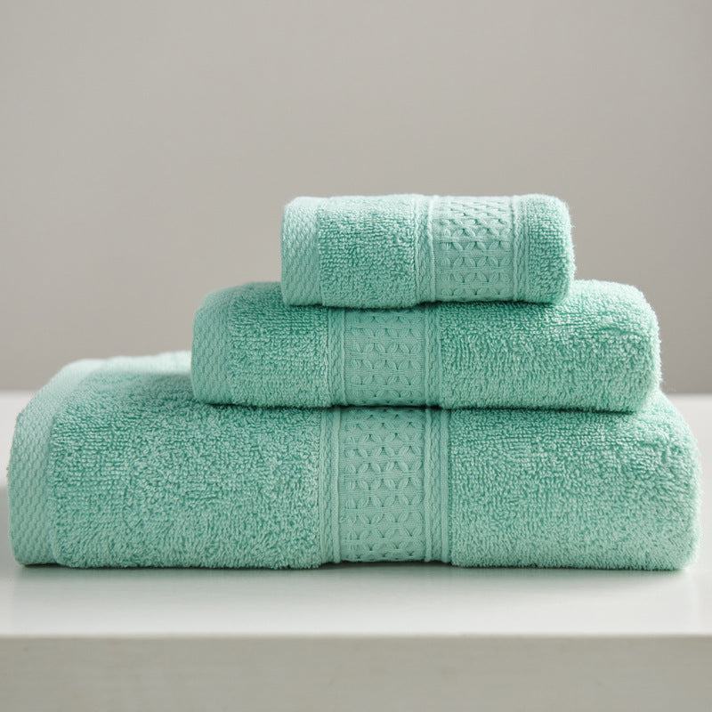 Serviette carrée de Style minimaliste, ensemble de serviettes de bain en pur coton