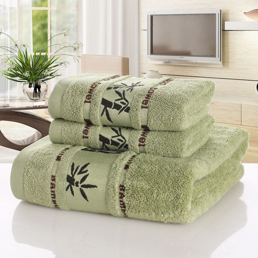 Serviette de bain en fibre de charbon de bambou