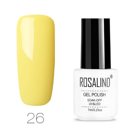 ROSALIND Pure Colors Gel Polish Collection - 7ML | 58 Colors + Base/Top UV/LED