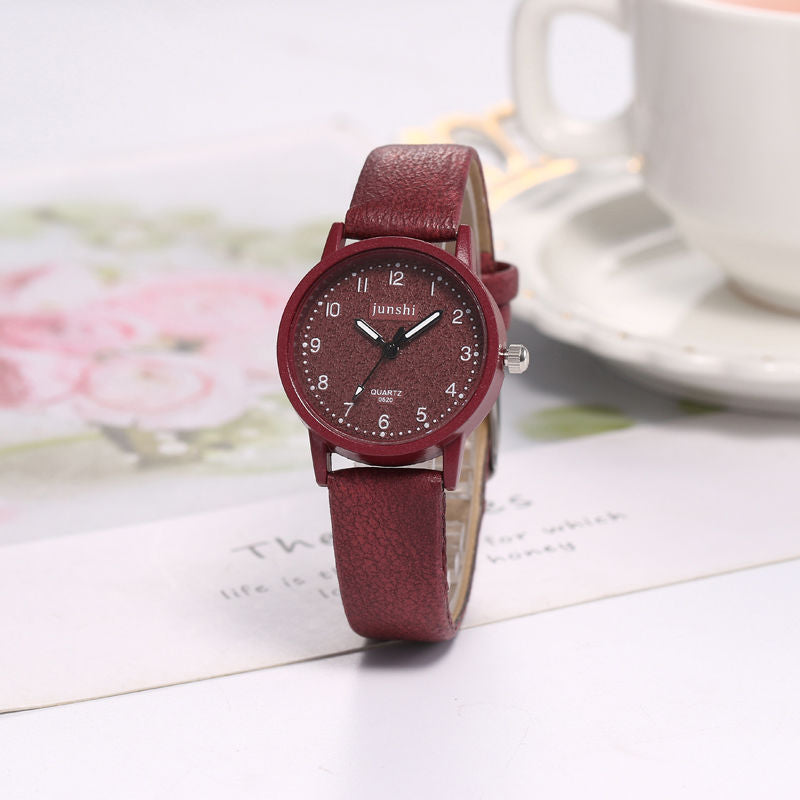 Casual Fashion Couple Quartz Watches - 36mm Dial - 10mm Thick - PU Strap - Pin Buckle - Domestic Movement 68