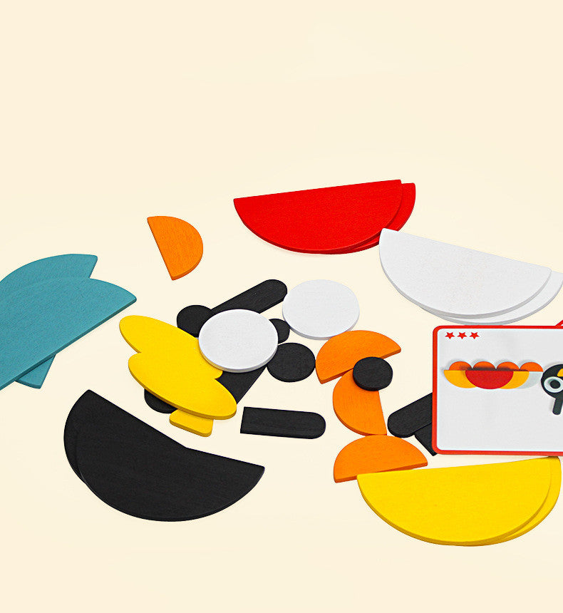 Holiday Tangram Jigsaw 3D Animals Puzzle