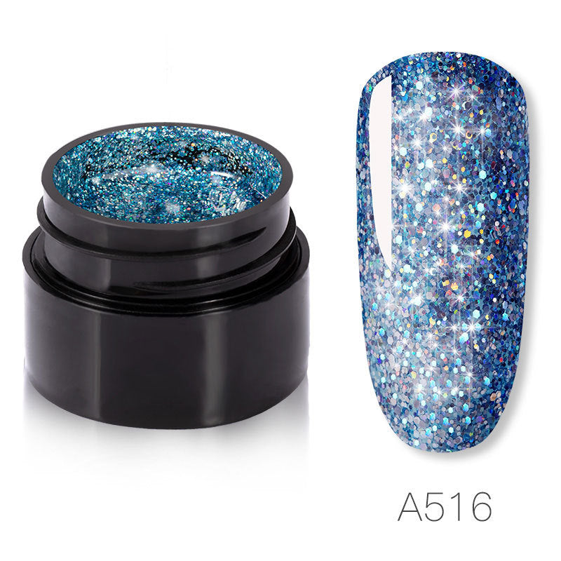 Sparkling Sparkle Nail Polish - 5ml 6 Colors UV/LED 30 Days | Almost No Smell Quality Priority