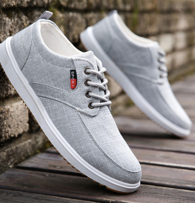 Men's Summer Canvas Shoes - Breathable Casual Walking Shoes - Lightweight Comfort - Factory Direct