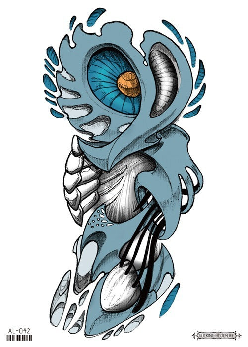 Waterproof Temporary Robotic Tattoo Stickers Fox Freak Peony Old School Louts Flower Flash Tattoos Female Body Art Fake Tatoo Men