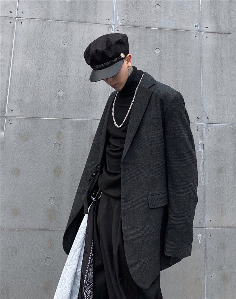 Costume ample à manches longues tendance pour homme