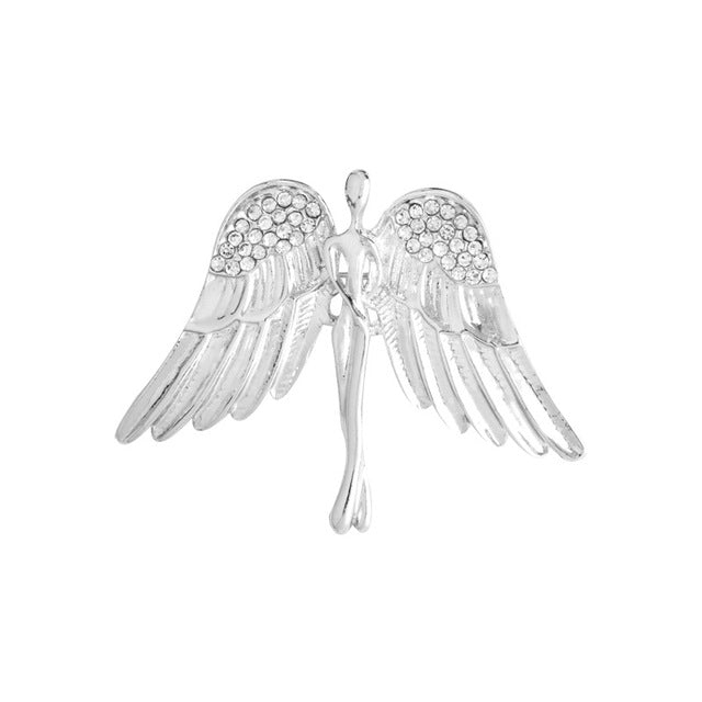 Angel Wings Brooch - Divine Elegance