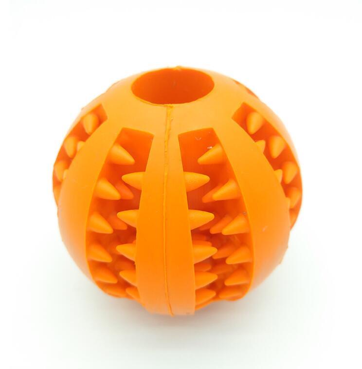 Pet Slow Feeder Dog Toy - Cute Fun Rubber Ball for Dental Care