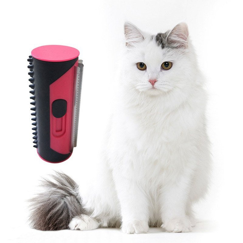 Pet Hair Brush Grooming Tool - Double-Sided Hair Removal Comb