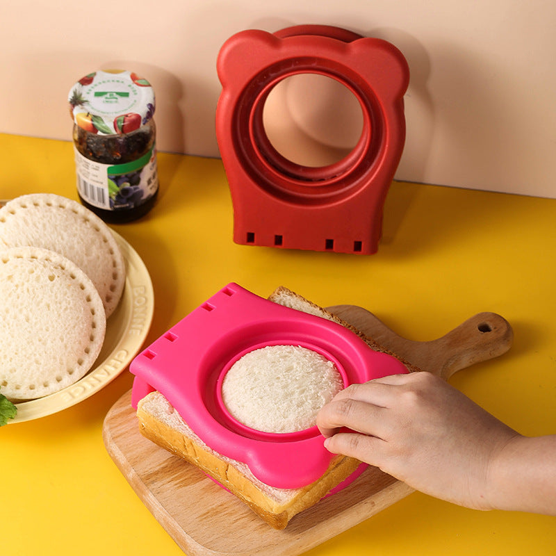 Nya rostfria smörgåsskärningsformar Rostat bröd ficka Brödtillverkningsverktyg Hushålls DIY Rund smörgås Köksprylar