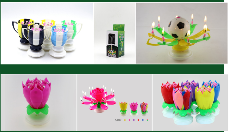 Incroyables bougies de lotus