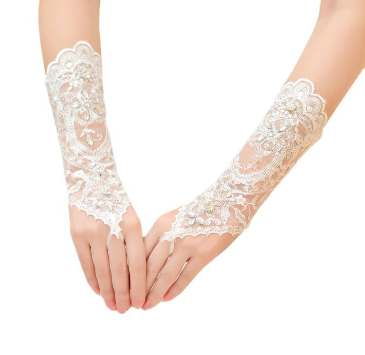 Bröllopsklänning Långa handskar Strappy Fingerless