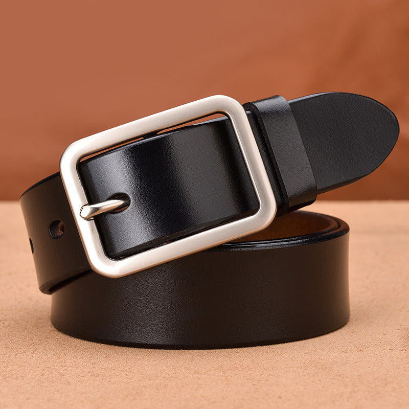 Leather Belt Buckle Belt - Timeless Classic