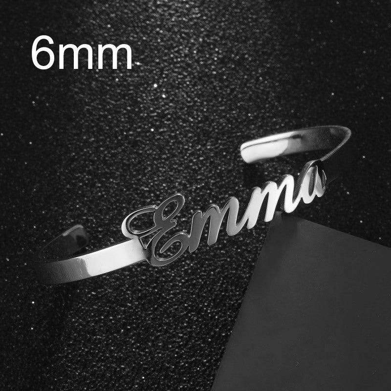 Electroplated English Alphabet Bracelet