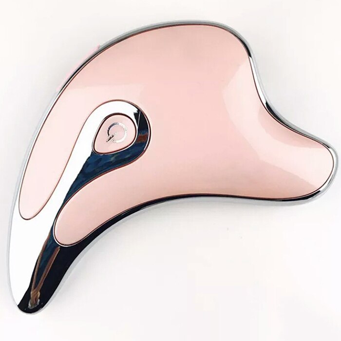 Gua Sha Scraper Ansiktsmassager Ansiktslyft Bantning LED-ljus Mikroström Hudföryngring elektrisk kropps-gouachemassage