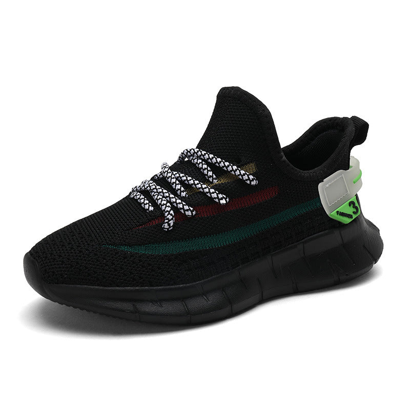 Chaussures volantes tissées à double filet pour enfants