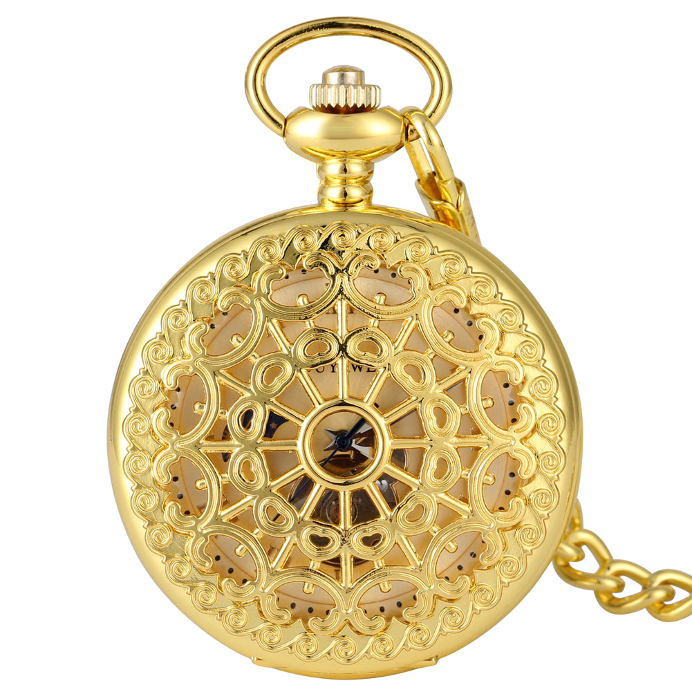 Roman Literal Mechanical Pocket Watch - Classic Modern Sophisticated Precise Elegant Timeless Durable