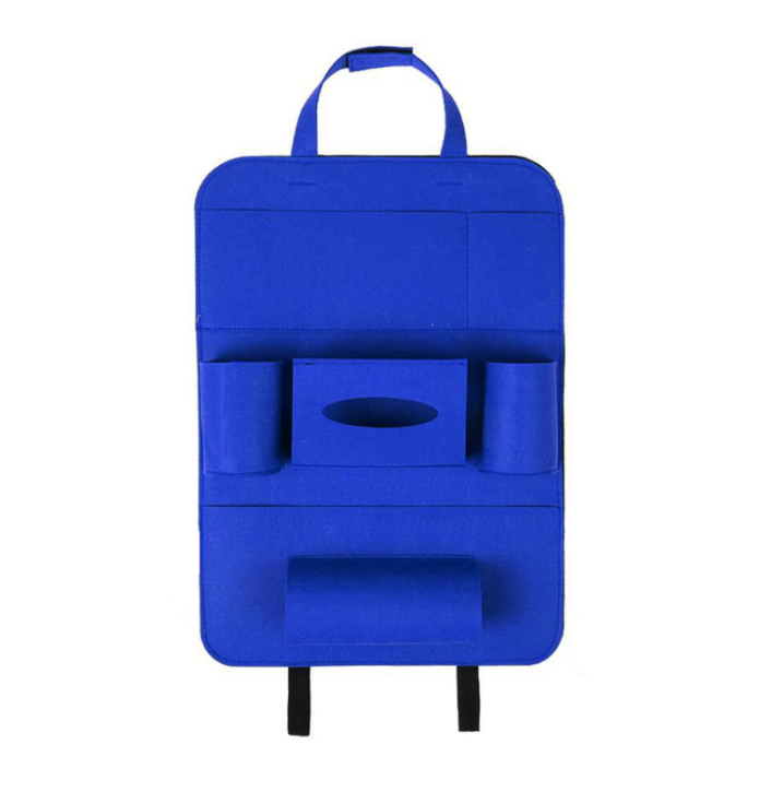Auto Bil Baksäte Organizer Bil-Styling Hållare Multi-Pocket Seat Ull Filt Förvaring Multifunktion Fordonstillbehör Väska