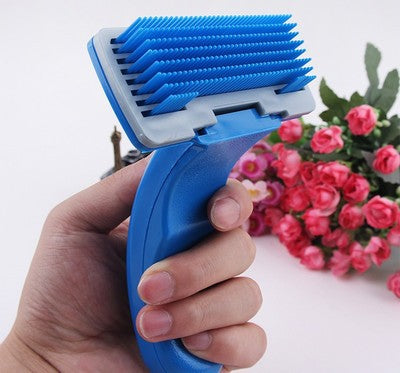 Professional Pet Hair Removal Brush - Automatic Self-Cleaning Grooming Comb
