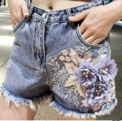 women Jeans Shorts - Casual Denim