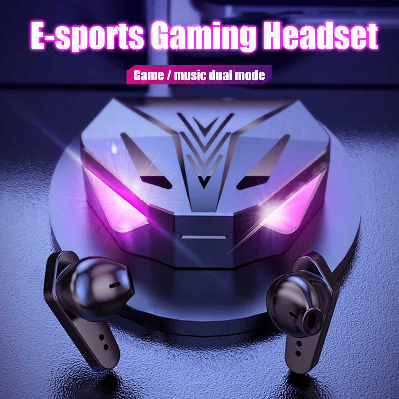 Trådlösa spelhörlurar No Delay Brusreducering Bluetooth-hörlurar HIFI-ljud E-Sport Game Headset med mikrofon