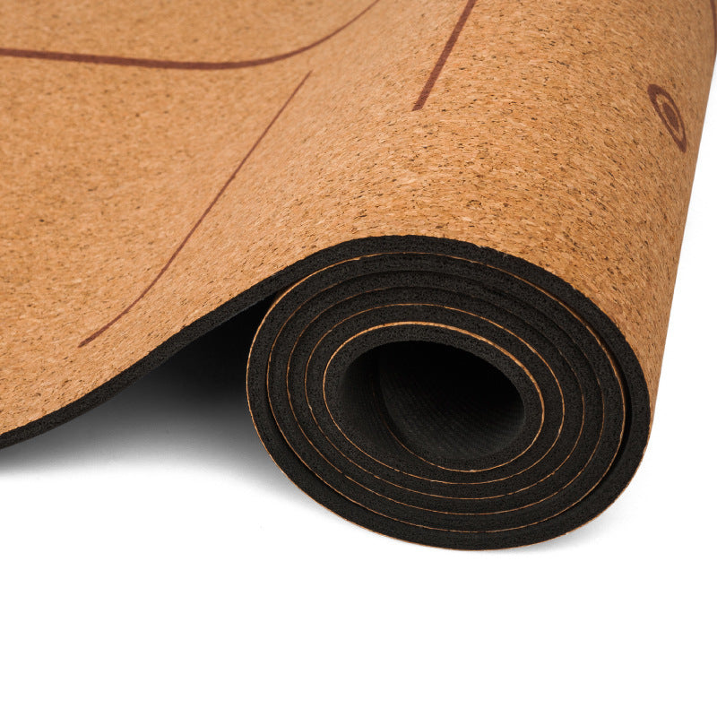 Premium Cork Yoga Mat - Natural Rubber & Imported Cork (183x68cm, Multiple Thickness Options)