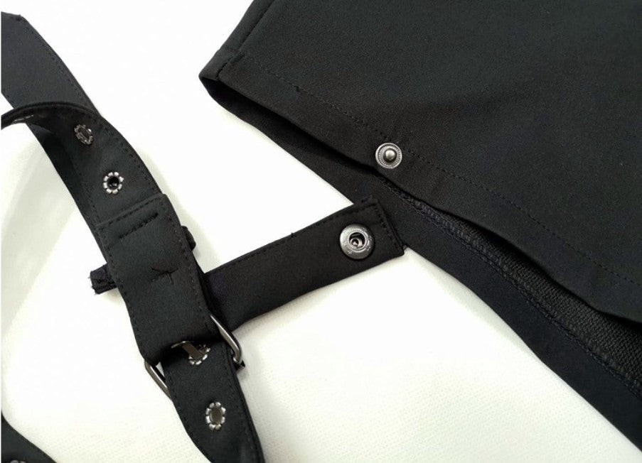 Short Punk Rock d'été pour femme, Sexy, anneau croisé suspendu, ornement, mode d'été, short noir